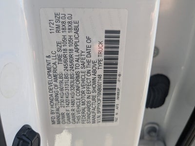 2022 Honda Ridgeline RTL-E