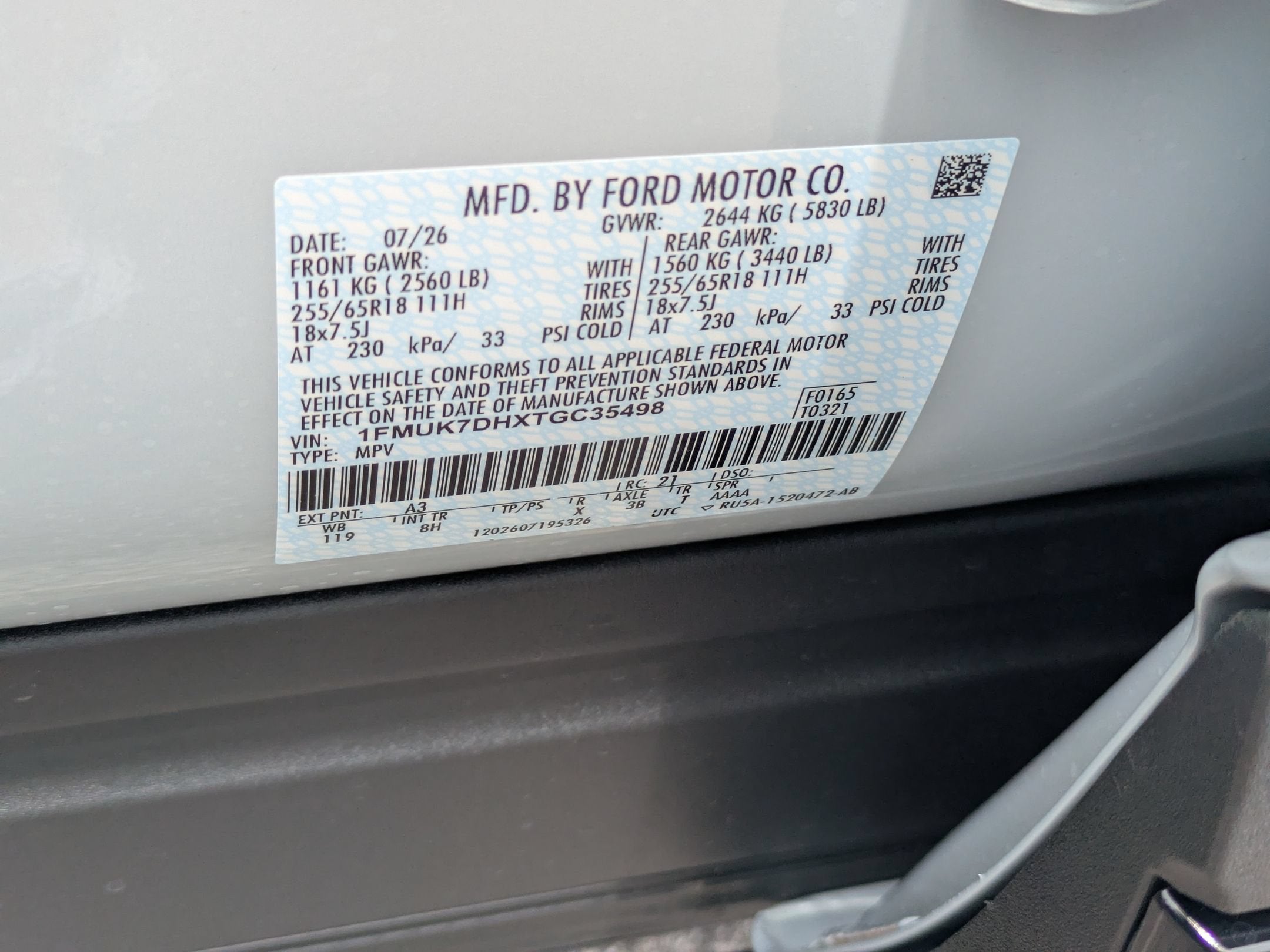 2026 Ford Explorer Active w/200A Pkg