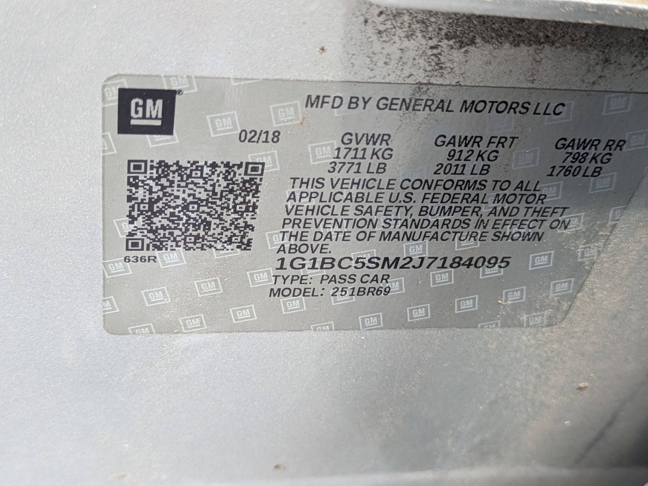 2018 Chevrolet Cruze LS