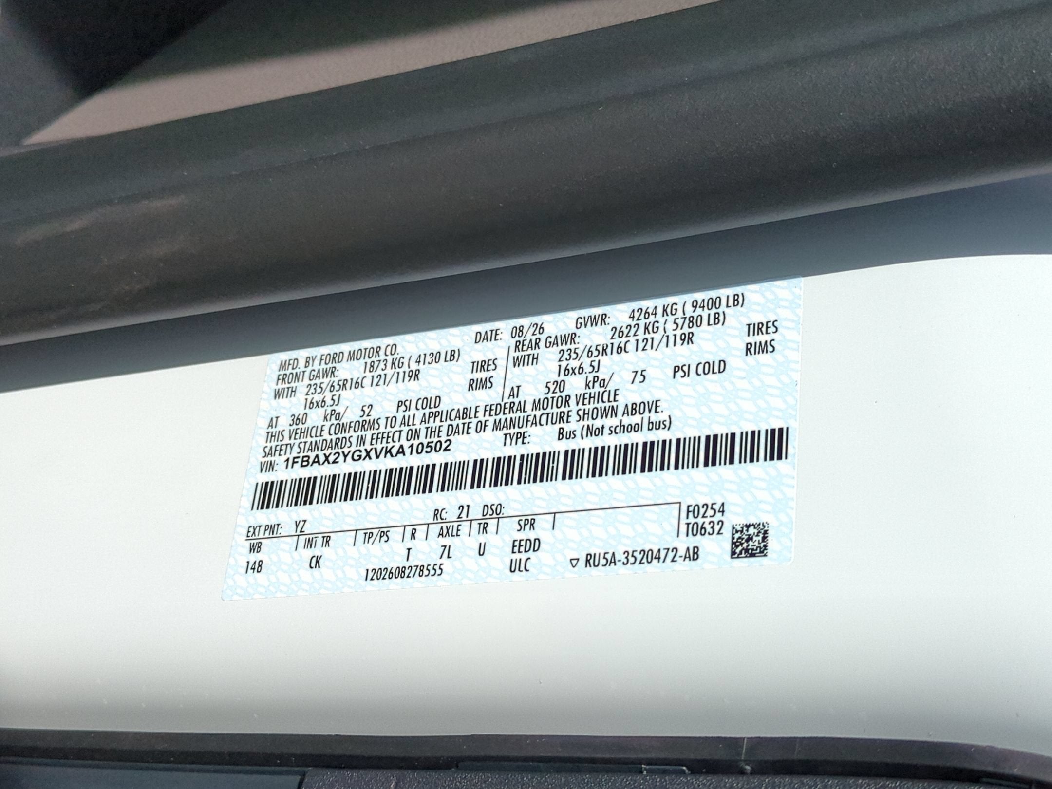 2027 Ford Transit 15 Passenger Wagon XLT