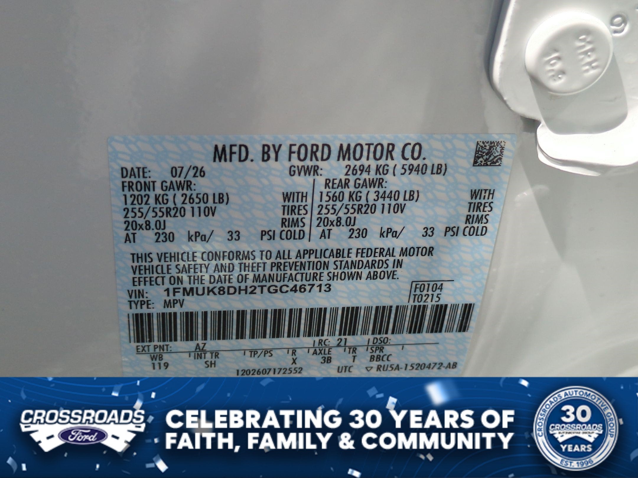 2026 Ford Explorer Active w/200A Pkg