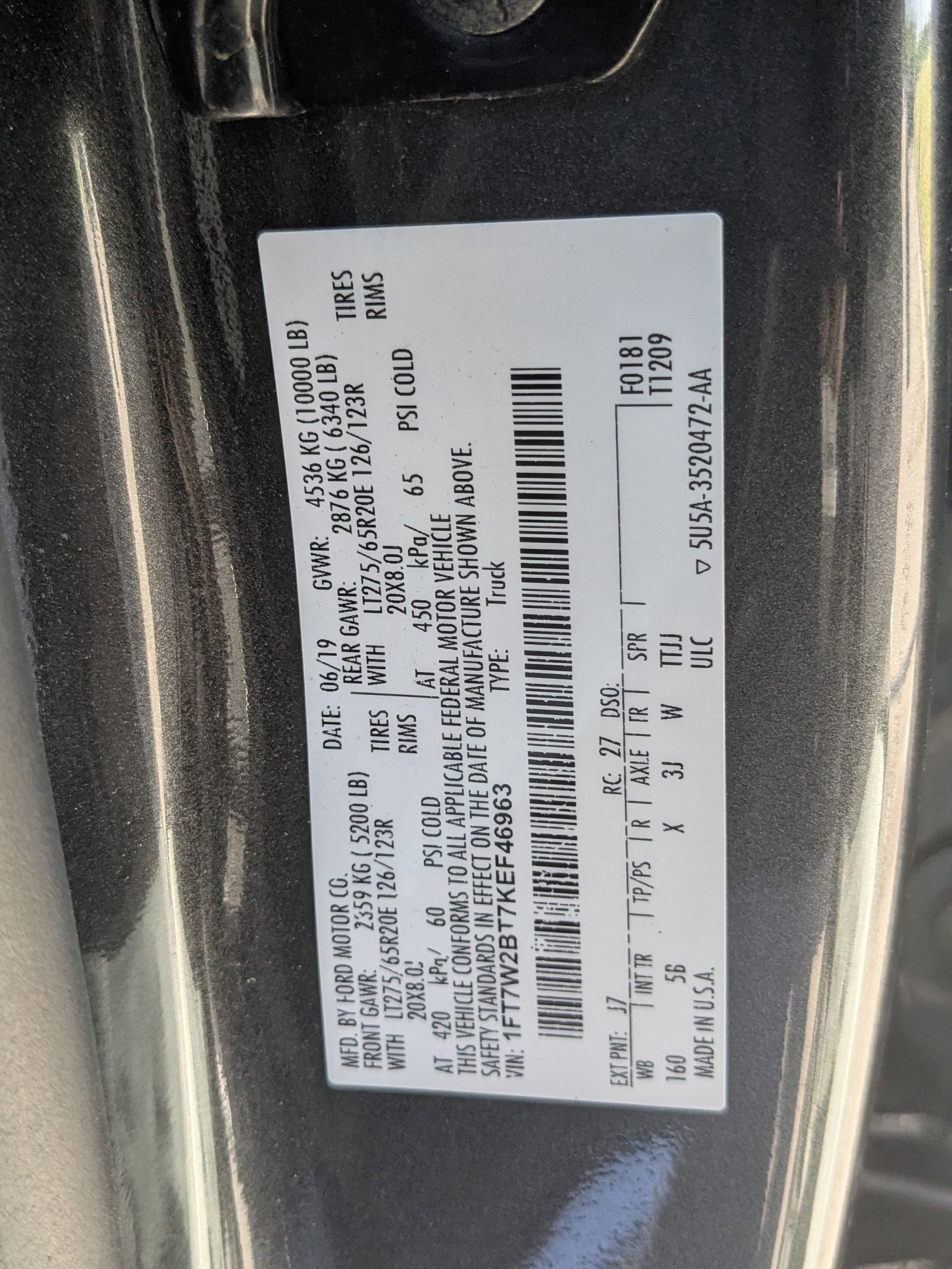 2019 Ford Super Duty F-250 SRW LARIAT