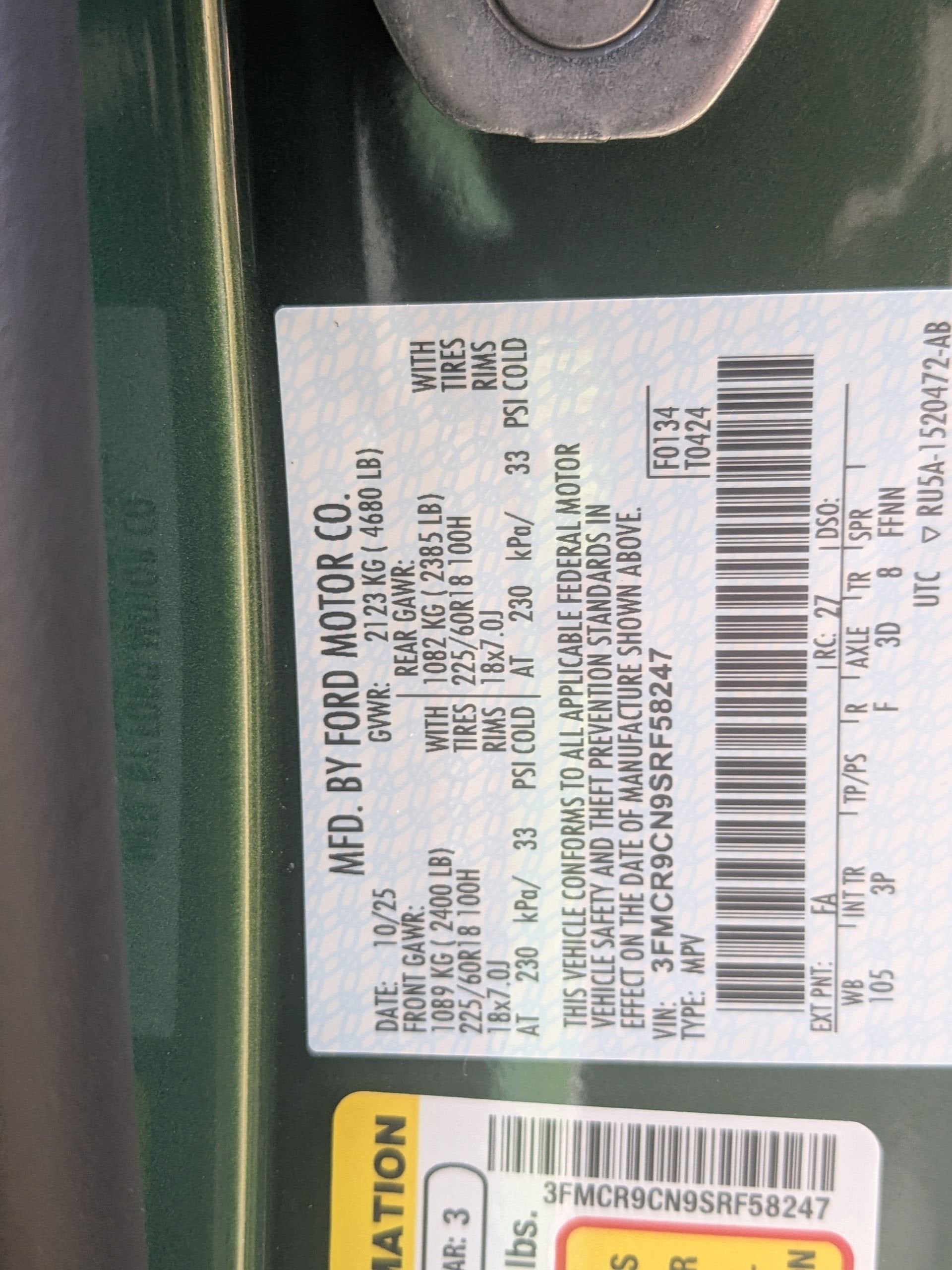 2025 Ford Bronco Sport Outer Banks