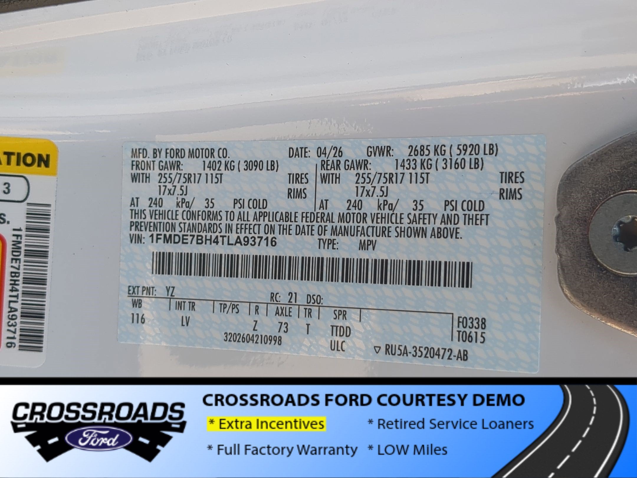 2026 Ford Bronco Big Bend - Crossroads Courtesy Demo