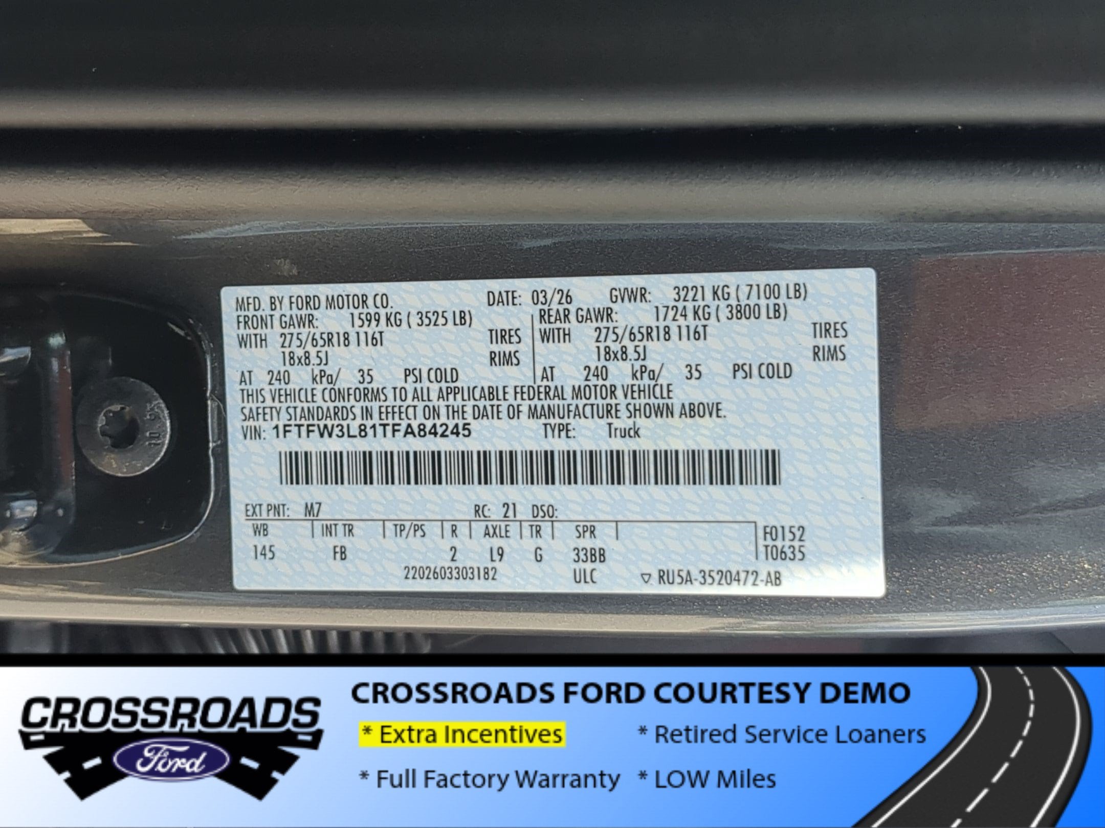 2026 Ford F-150 XLT - Crossroads Courtesy Demo