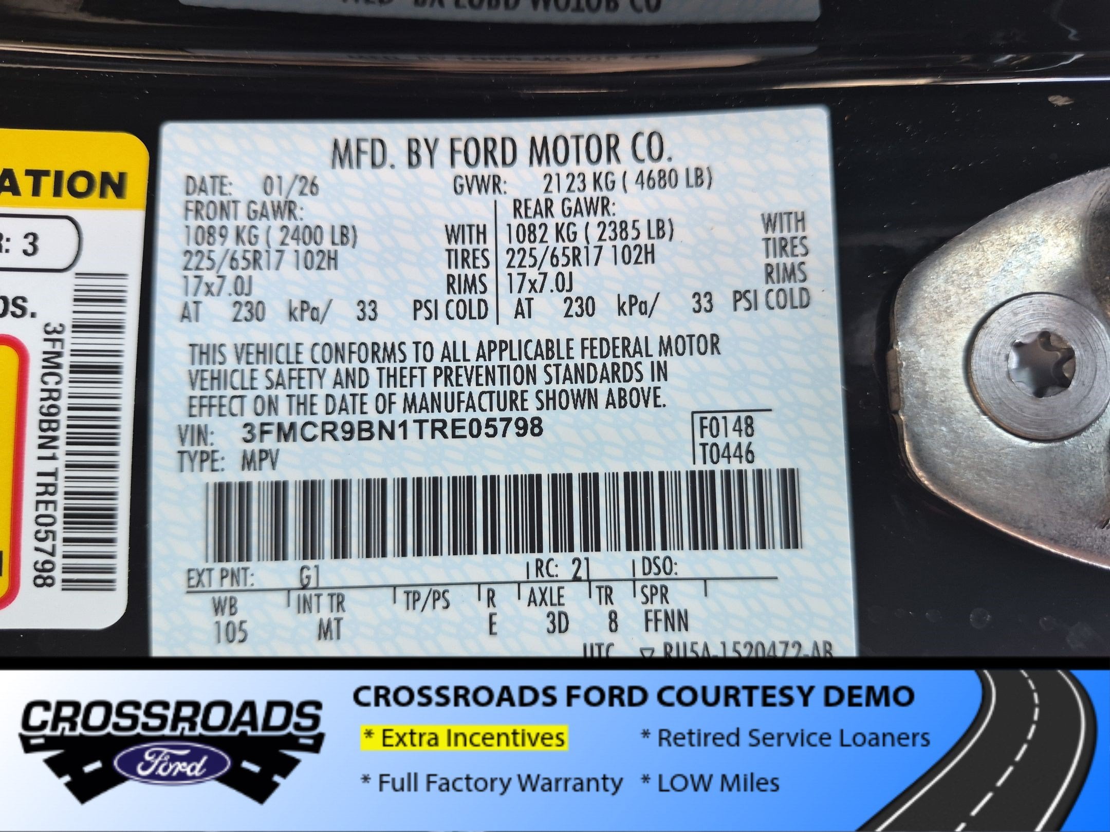2026 Ford Bronco Sport Big Bend - Crossroads Courtesy Demo