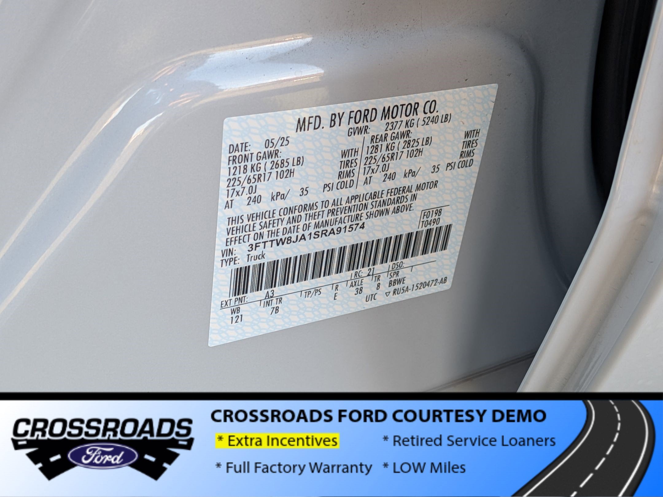 2025 Ford Maverick XLT - Crossroads Courtesy Demo