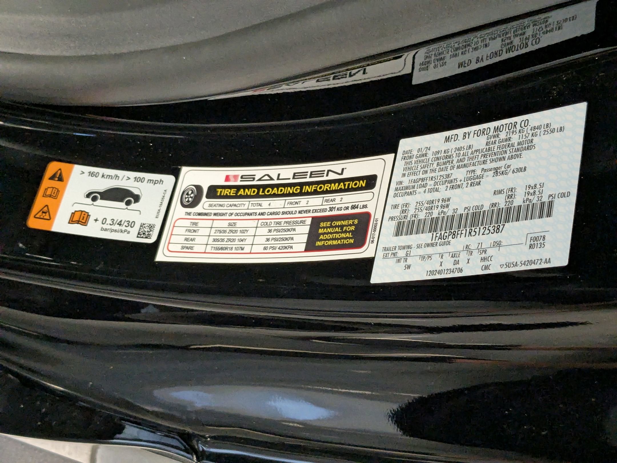 2024 Ford Mustang Saleen Yellow Label Supercharged