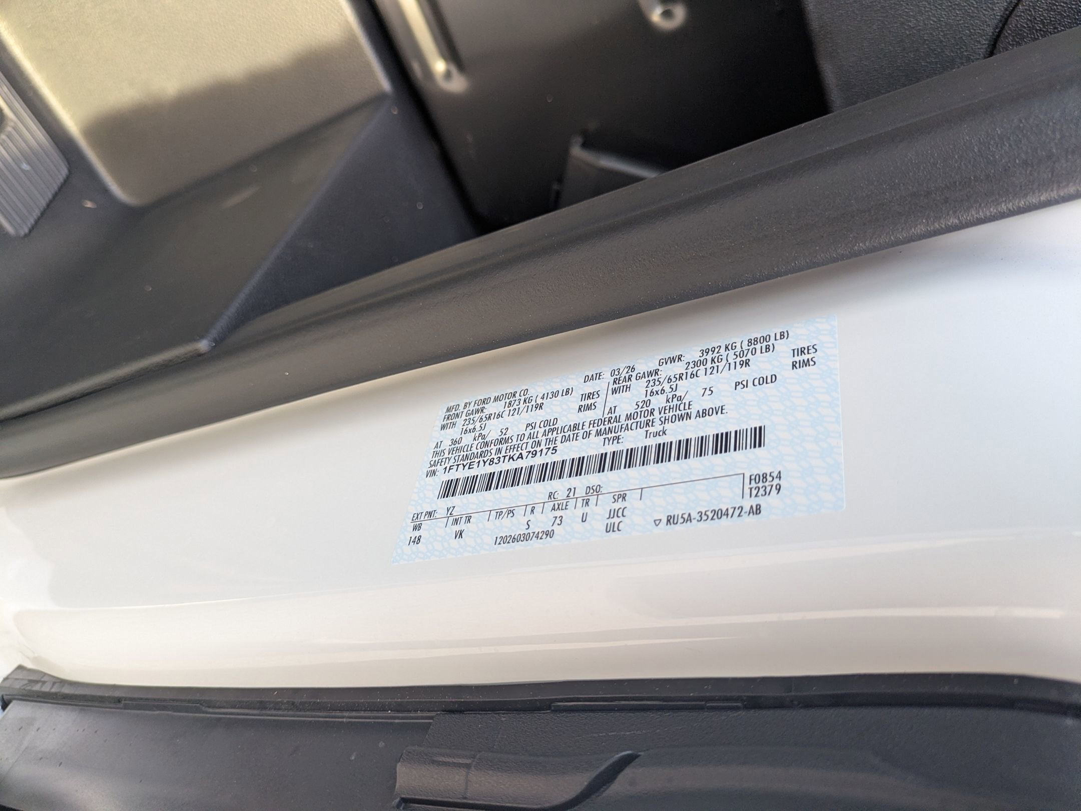 2026 Ford Transit Cargo Van Base