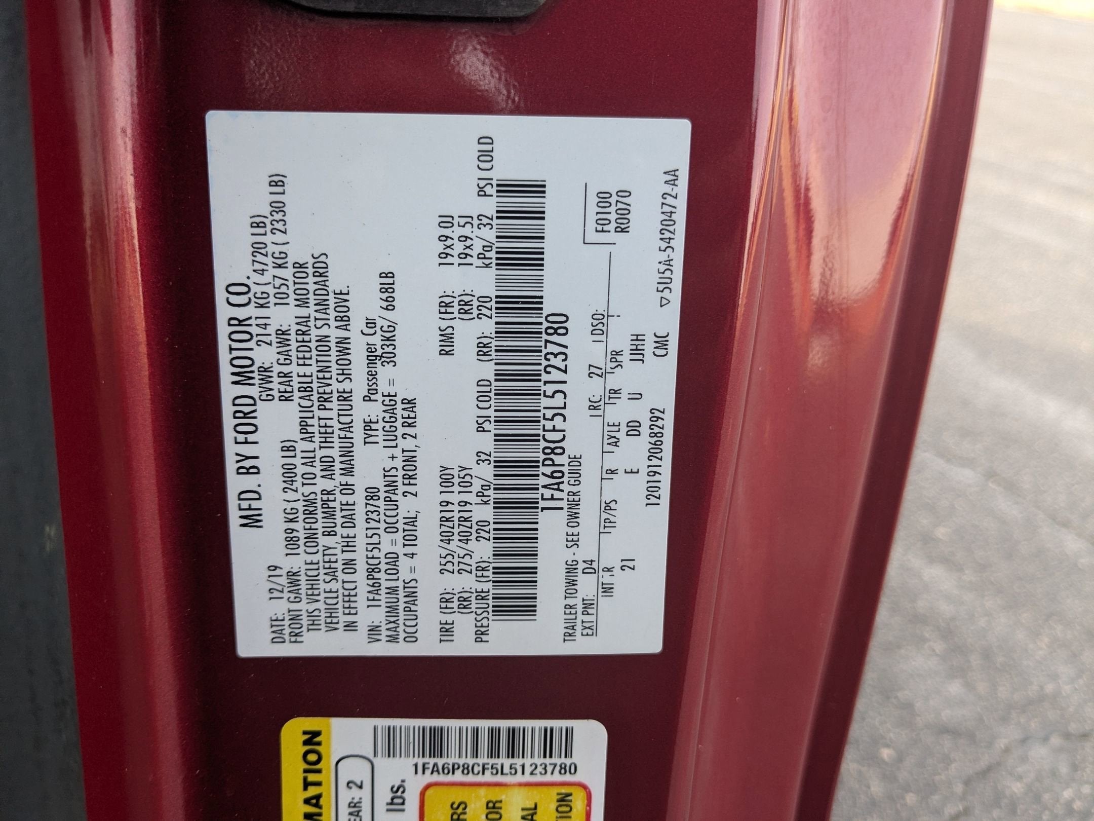 2020 Ford Mustang GT