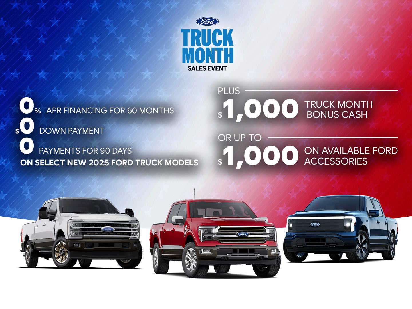 0% APR Financing for 60 Months, $0 Down, 0 Payments for 90 Days